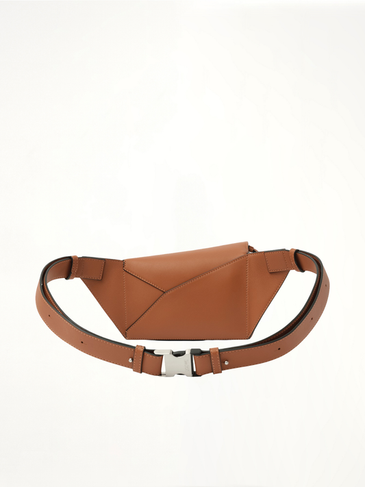 Puzzle Edge Mini Bumbag in Tan