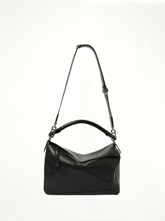 Puzzle New Large Bag in Black