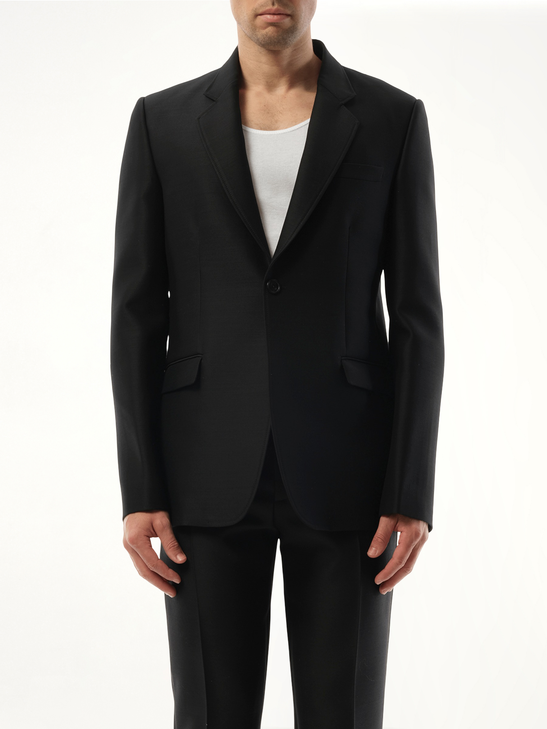 Slim Fit Jacket in Black