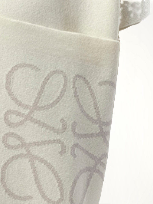 Anagram Pocket Sweater in White/Light Grey