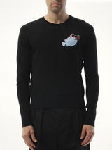 Suna Fujita Anglerfish Sweater in Black