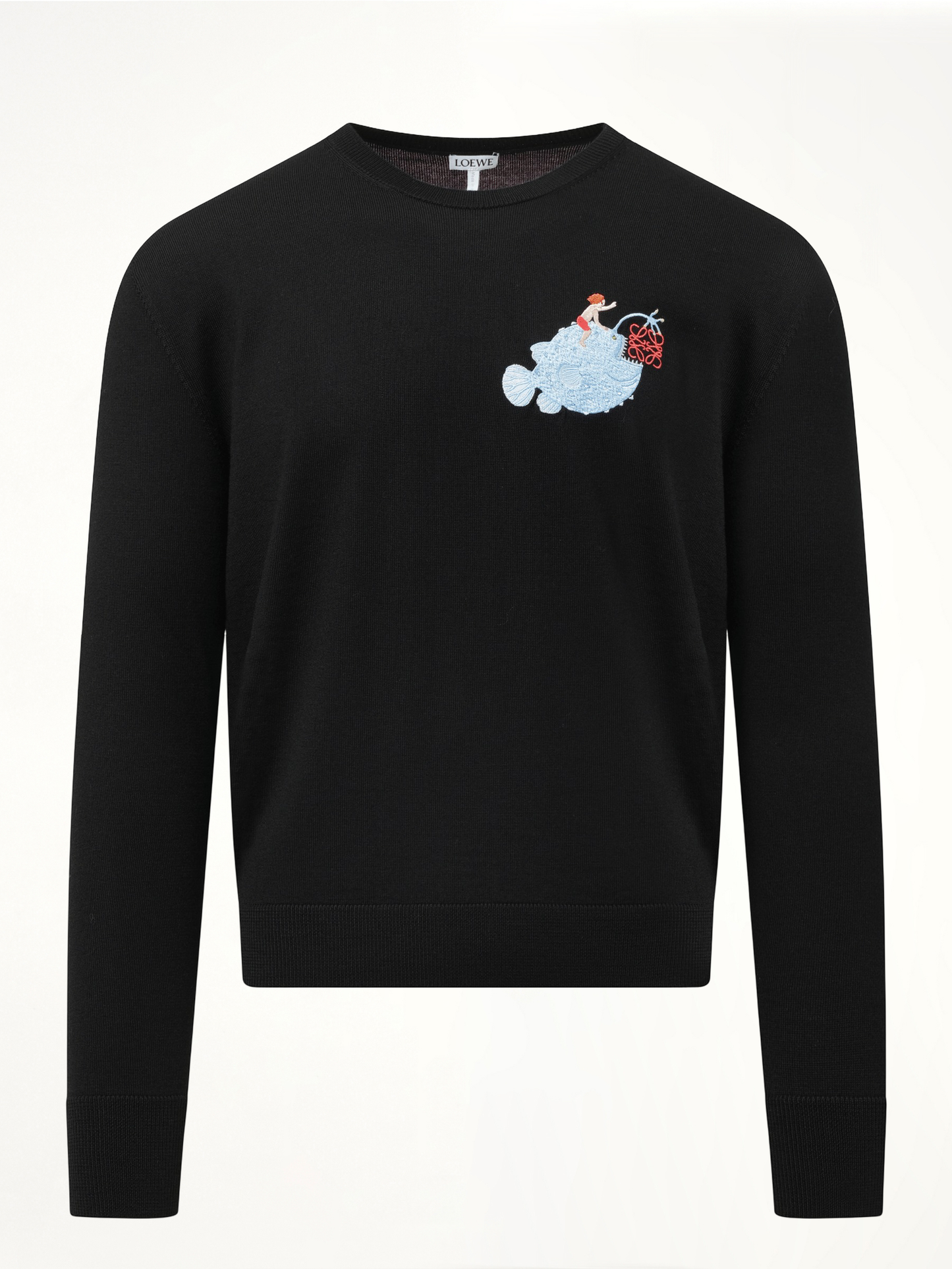 Suna Fujita Anglerfish Sweater in Black