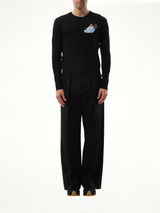 Suna Fujita Anglerfish Sweater in Black