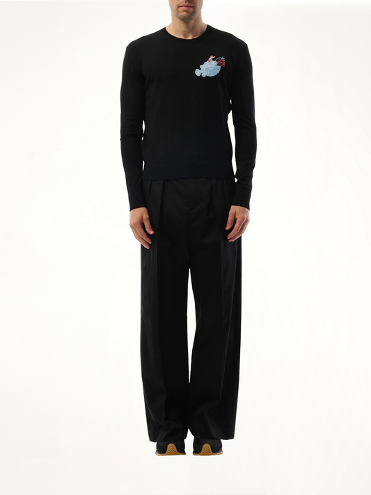 Suna Fujita Anglerfish Sweater in Black