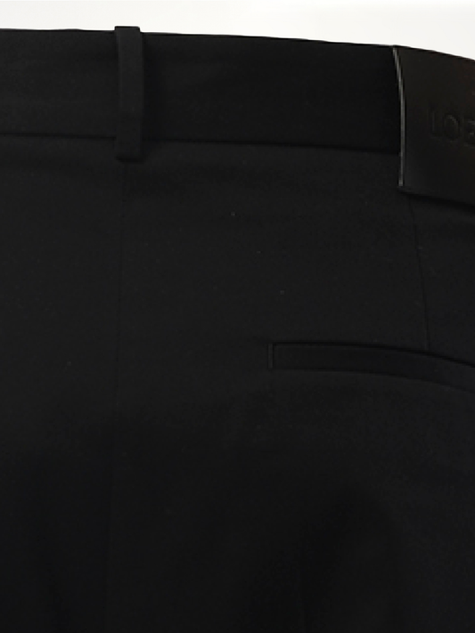 Pleated Trouser in Black