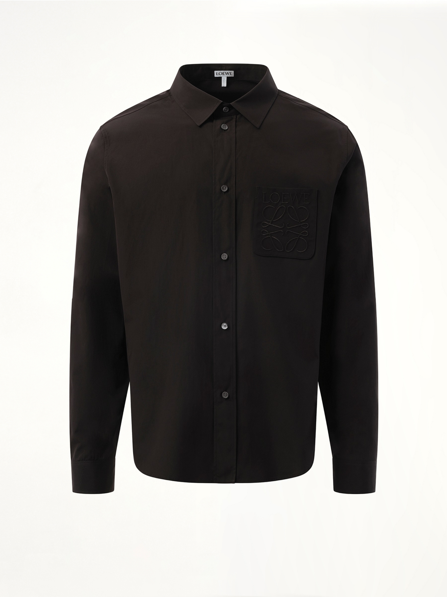 Anagram Embossed Shirt in Black