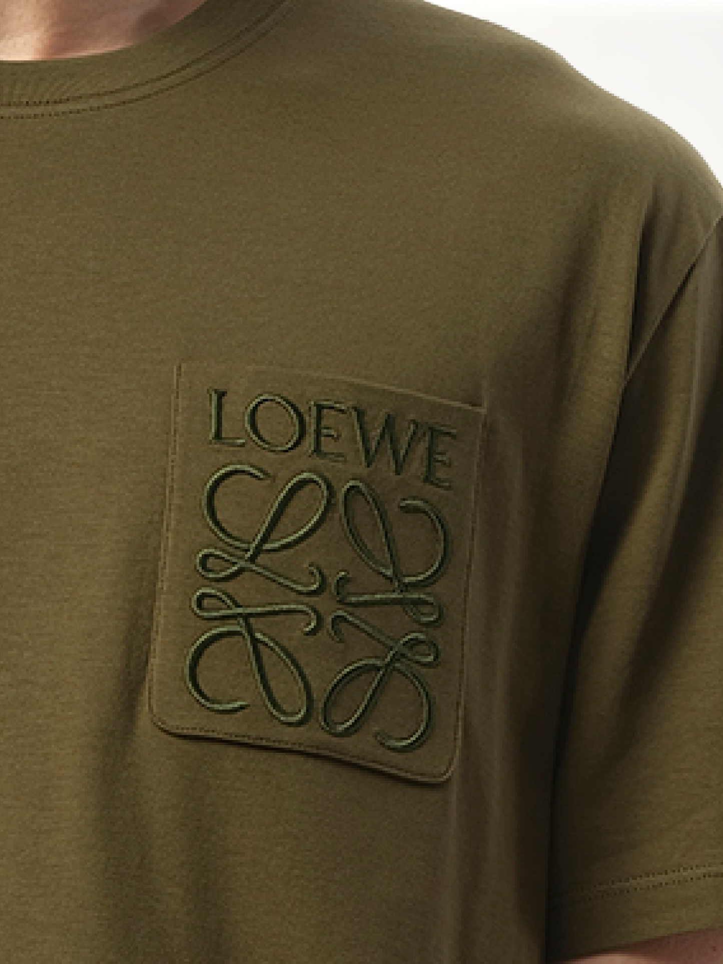 Relaxed Anagram T-Shirt in Khaki