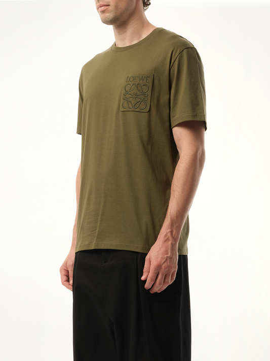 Relaxed Anagram T-Shirt in Khaki
