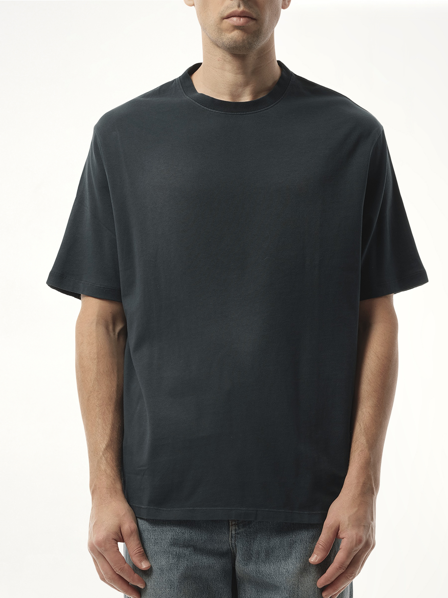 Faded Loose Fit T-Shirt in Black