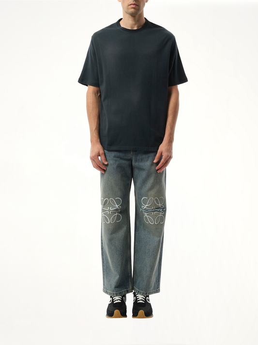 Faded Loose Fit T-Shirt in Black