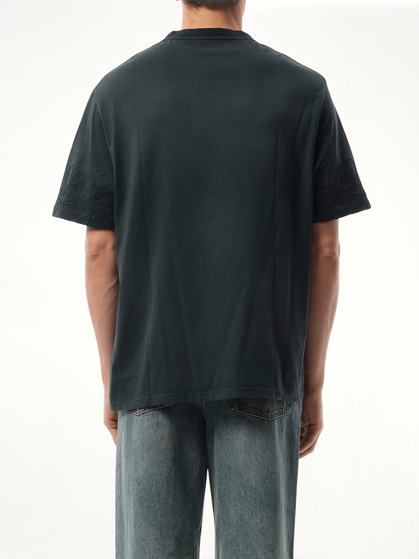 Faded Loose Fit T-Shirt in Black