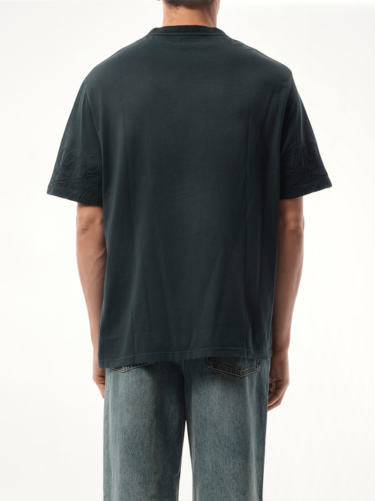 Faded Loose Fit T-Shirt in Black