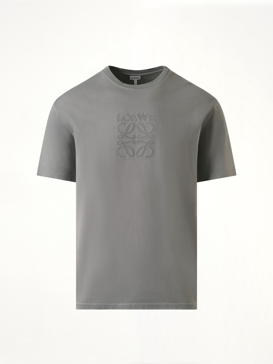 Faded Anagram T-Shirt in Light Grey