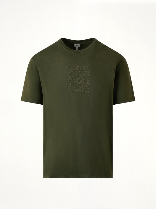 Faded Anagram T-Shirt in Khaki Green