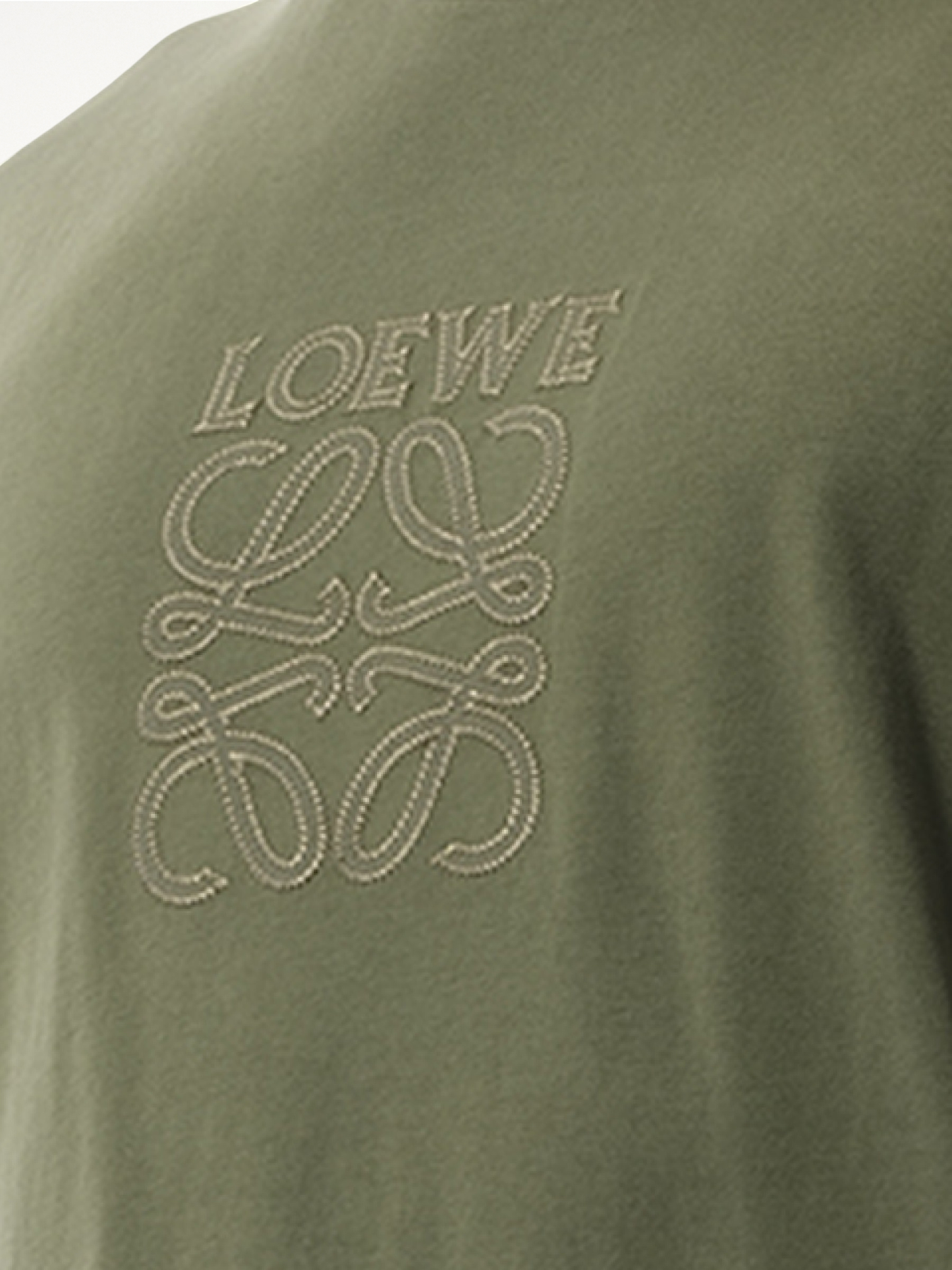 Faded Anagram T-Shirt in Khaki Green