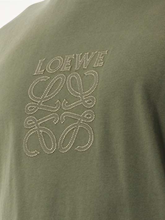 Faded Anagram T-Shirt in Khaki Green