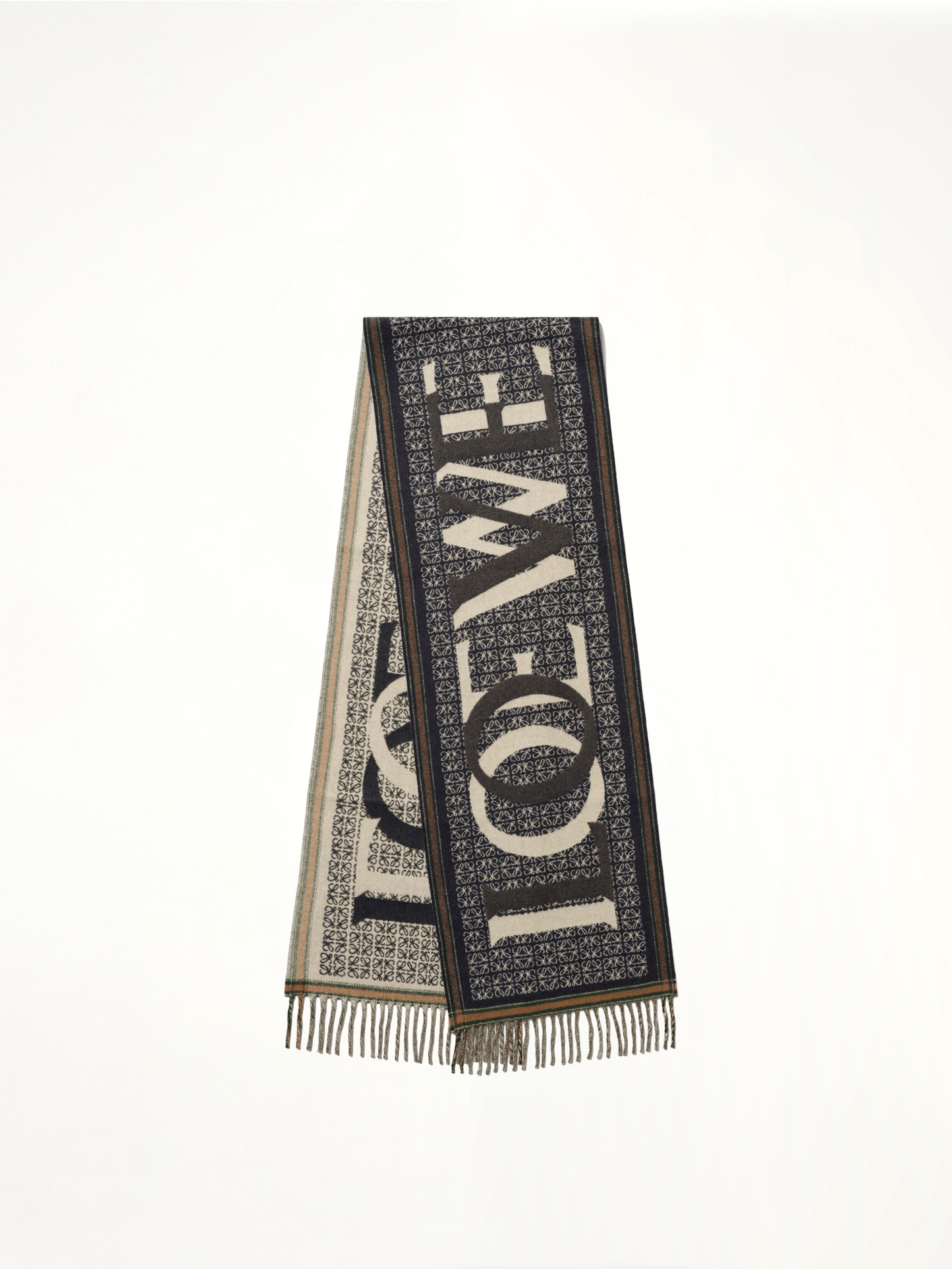 Loewe Love Scarf in Navy Blue