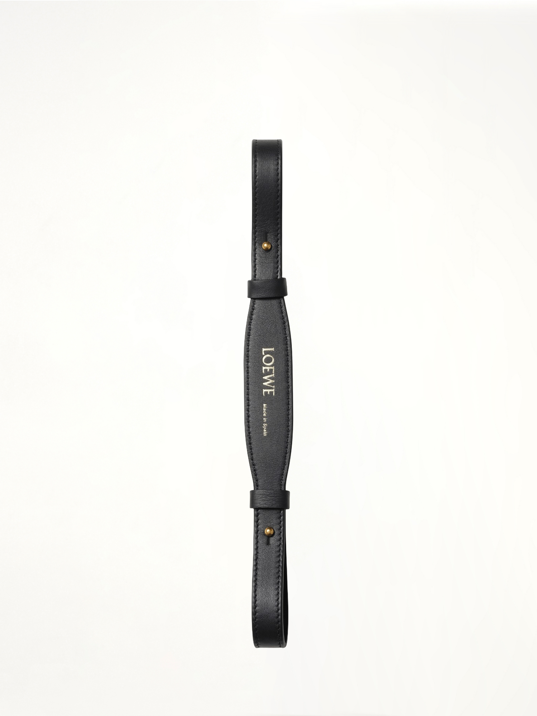 Branded Short Strap in Black