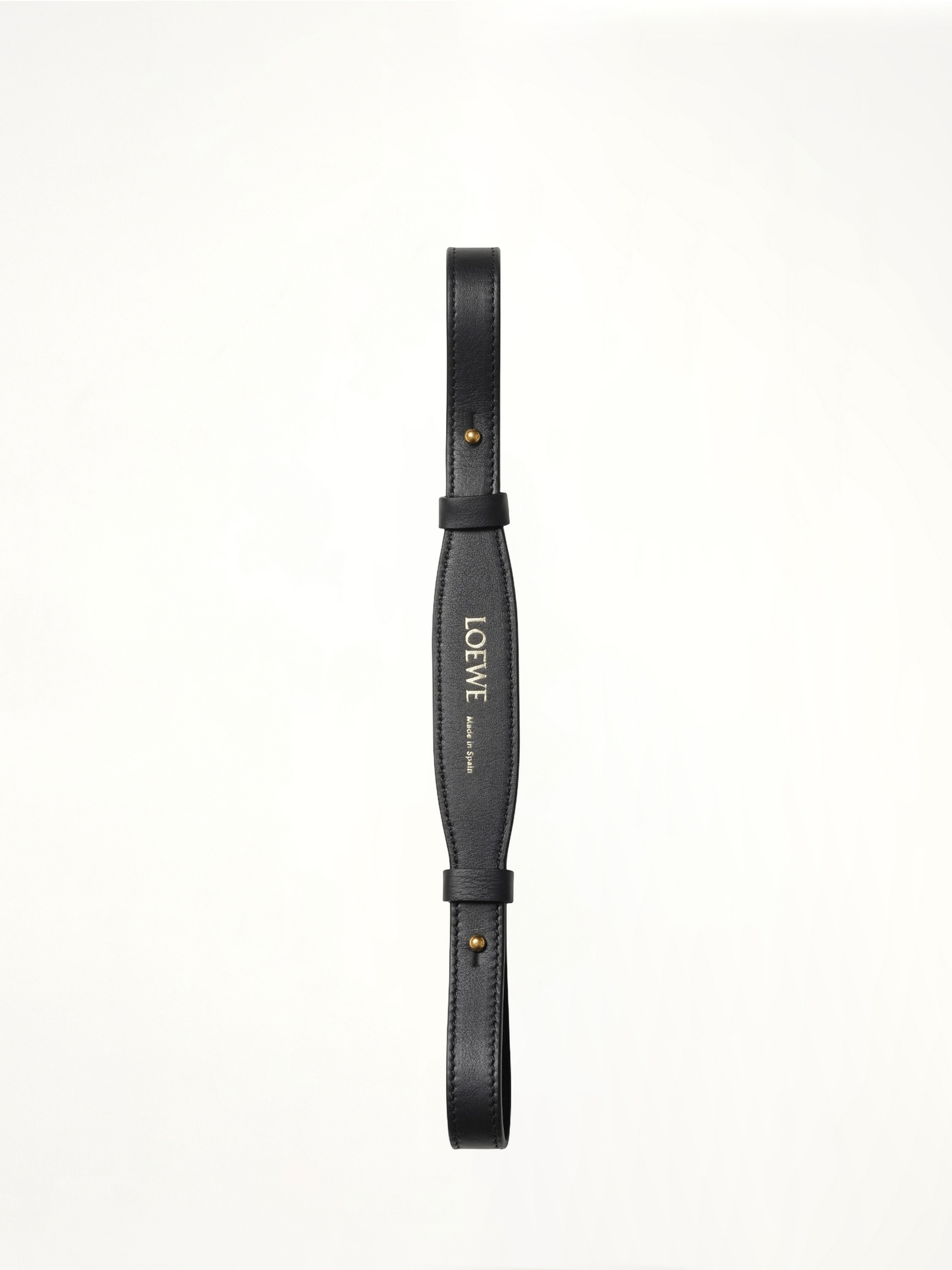 Branded Short Strap in Black