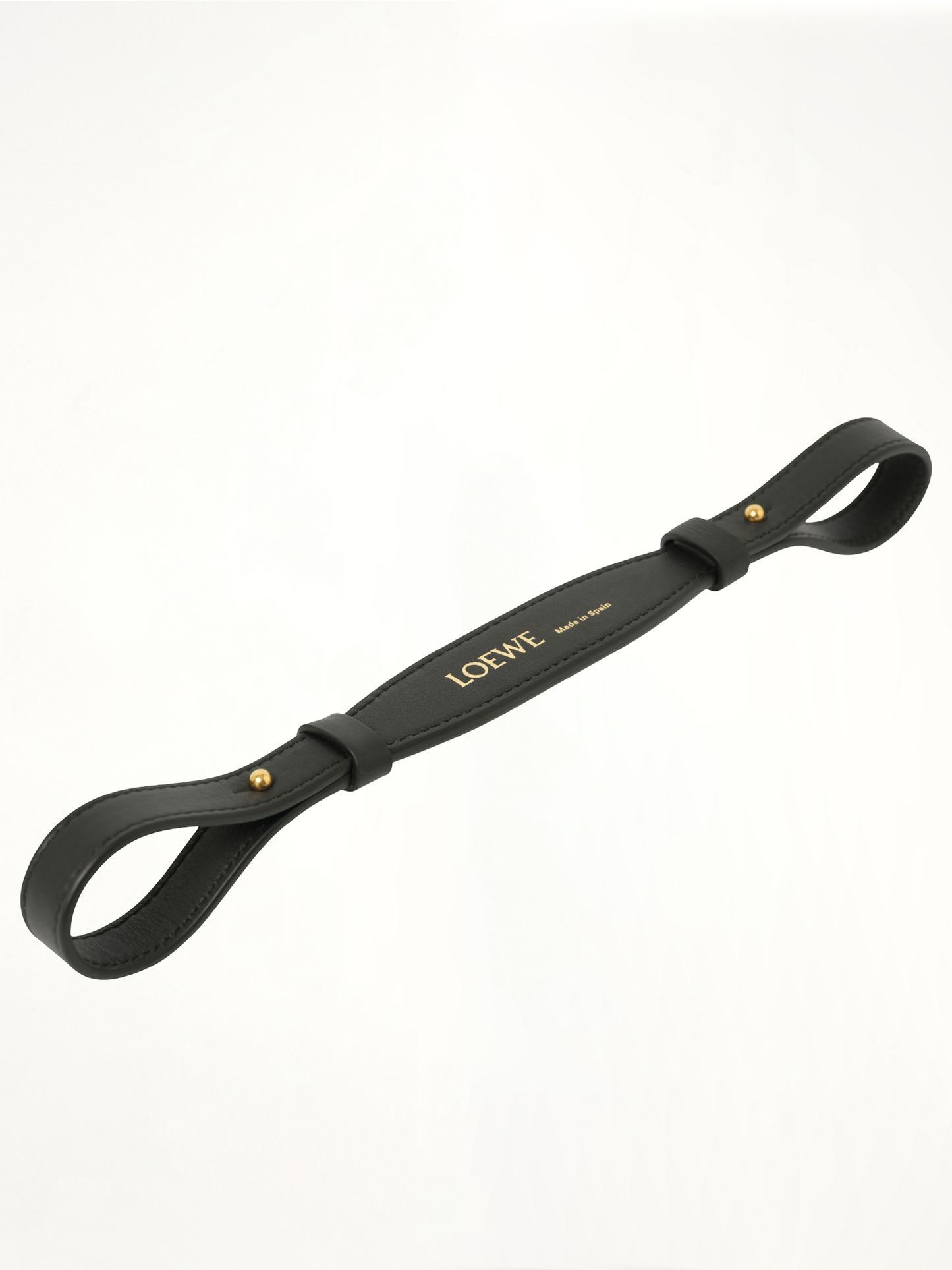 Branded Short Strap in Black