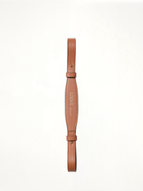 Branded Short Strap in Tan