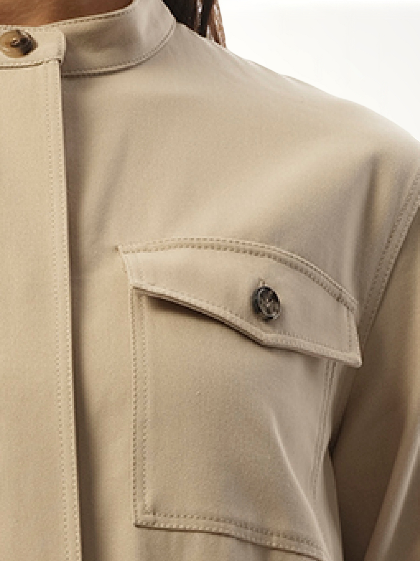 Drop Waist Dress in Beige