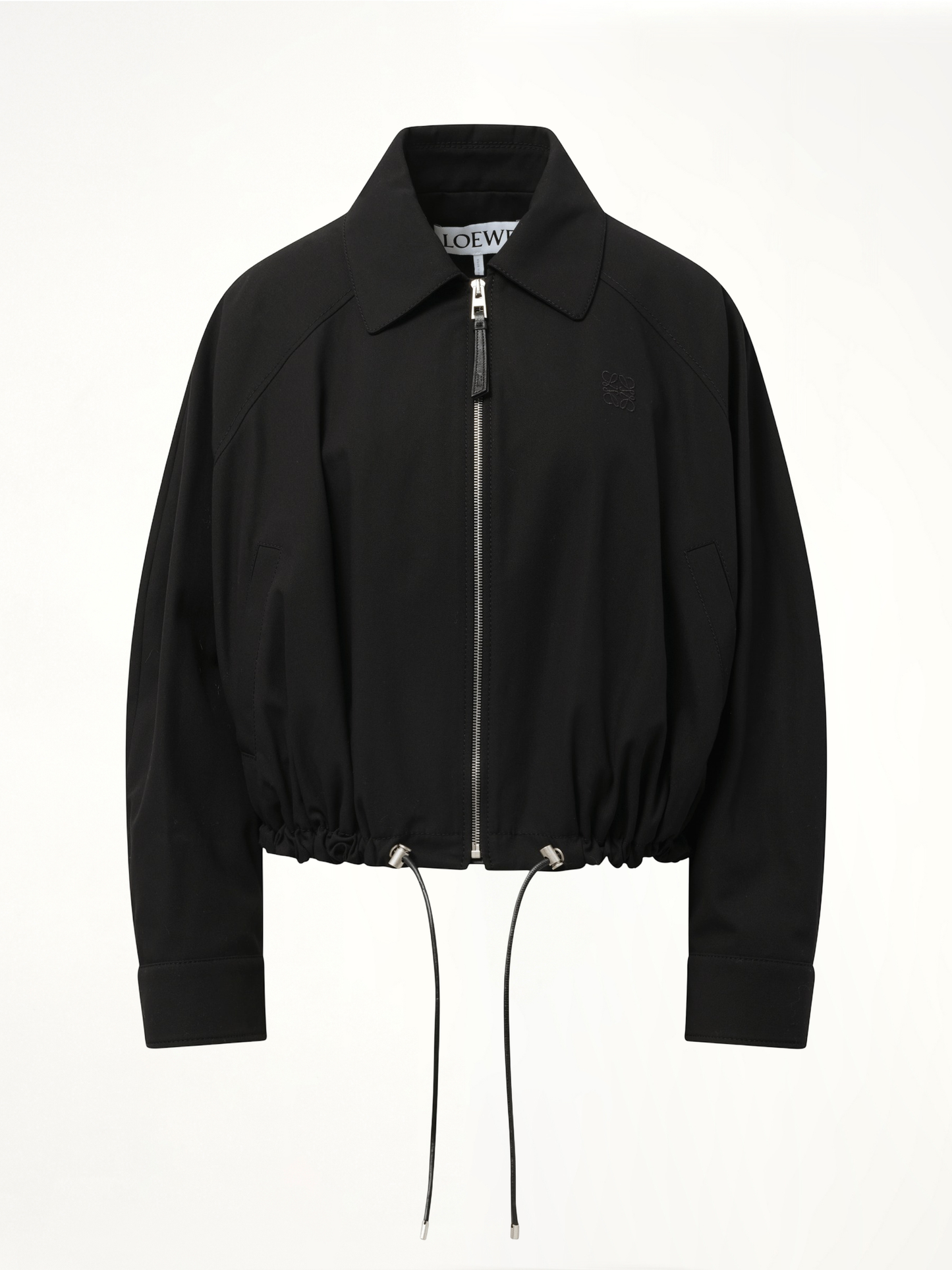 Relaxed Fit Balloon Jacket in Black