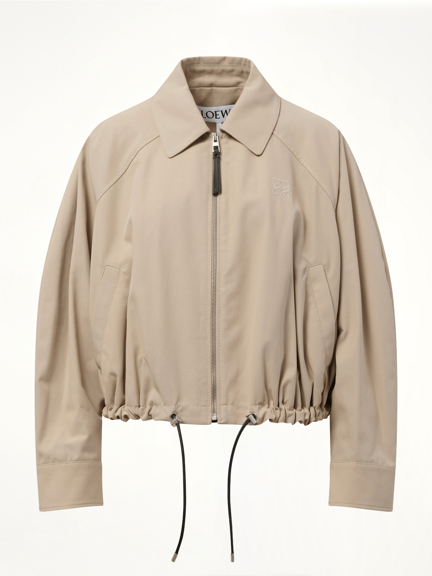 Relaxed Fit Balloon Jacket in Beige