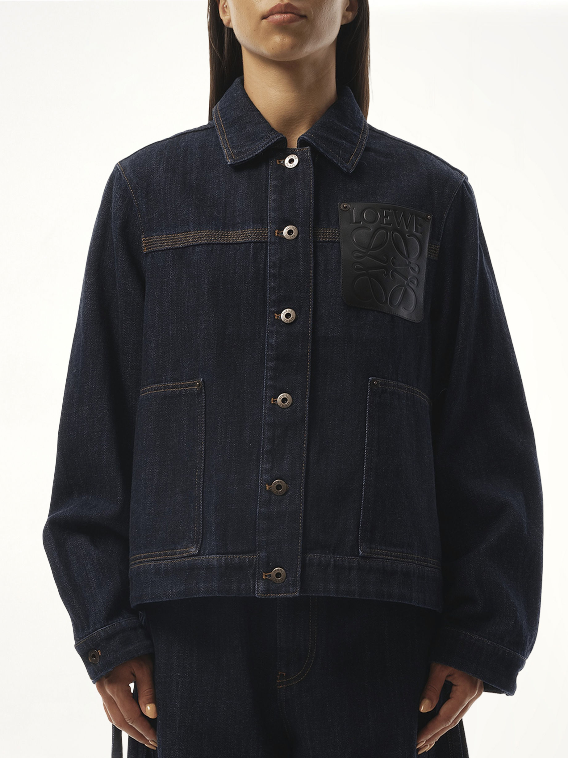 Workwear Jacket in Indigo Blue