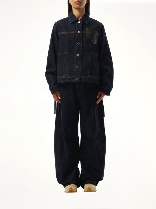 Workwear Jacket in Indigo Blue