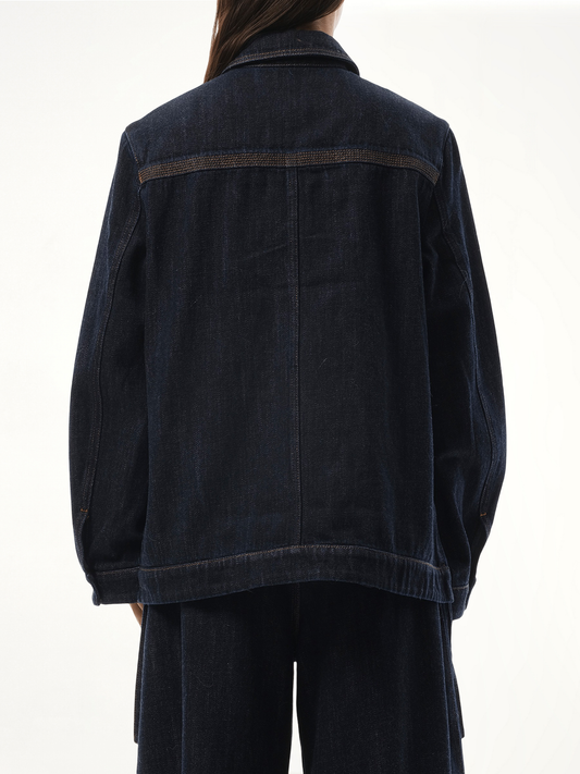 Workwear Jacket in Indigo Blue