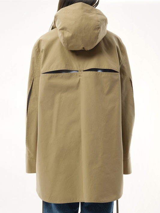 Hooded Anagram Parka in Sweet Caramel