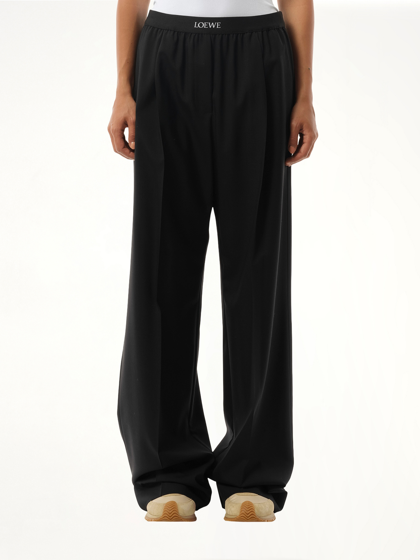 Loewe Waistband Trouser in Black