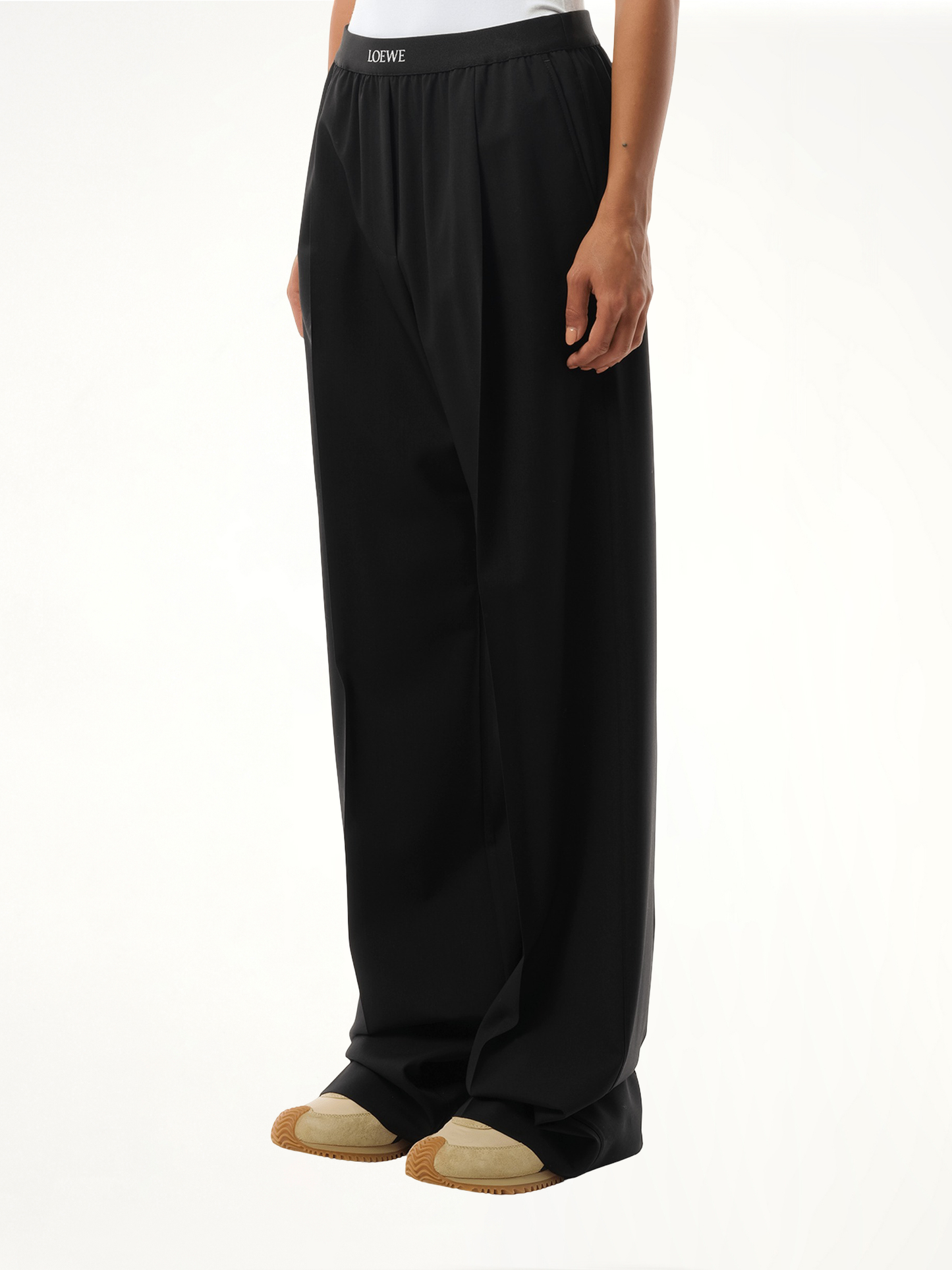 Loewe Waistband Trouser in Black