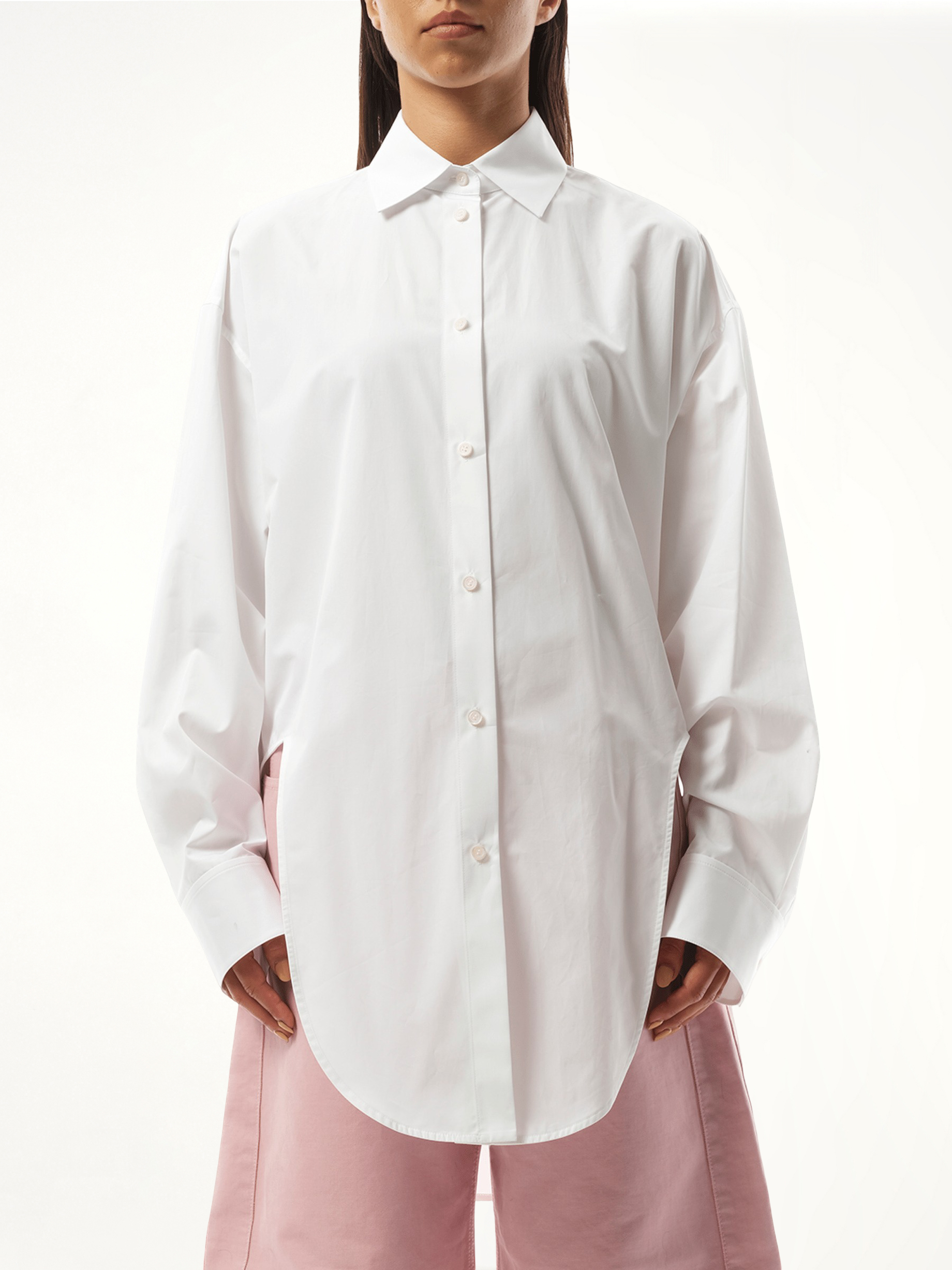 Cut-out Shirt in White