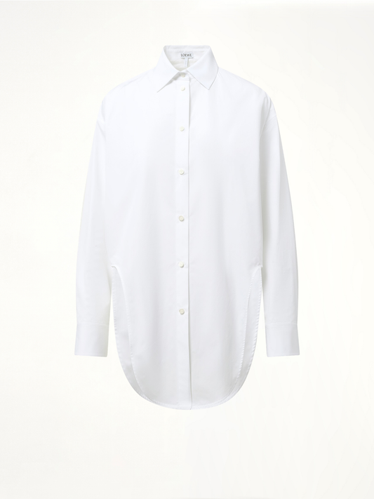 Cut-out Shirt in White