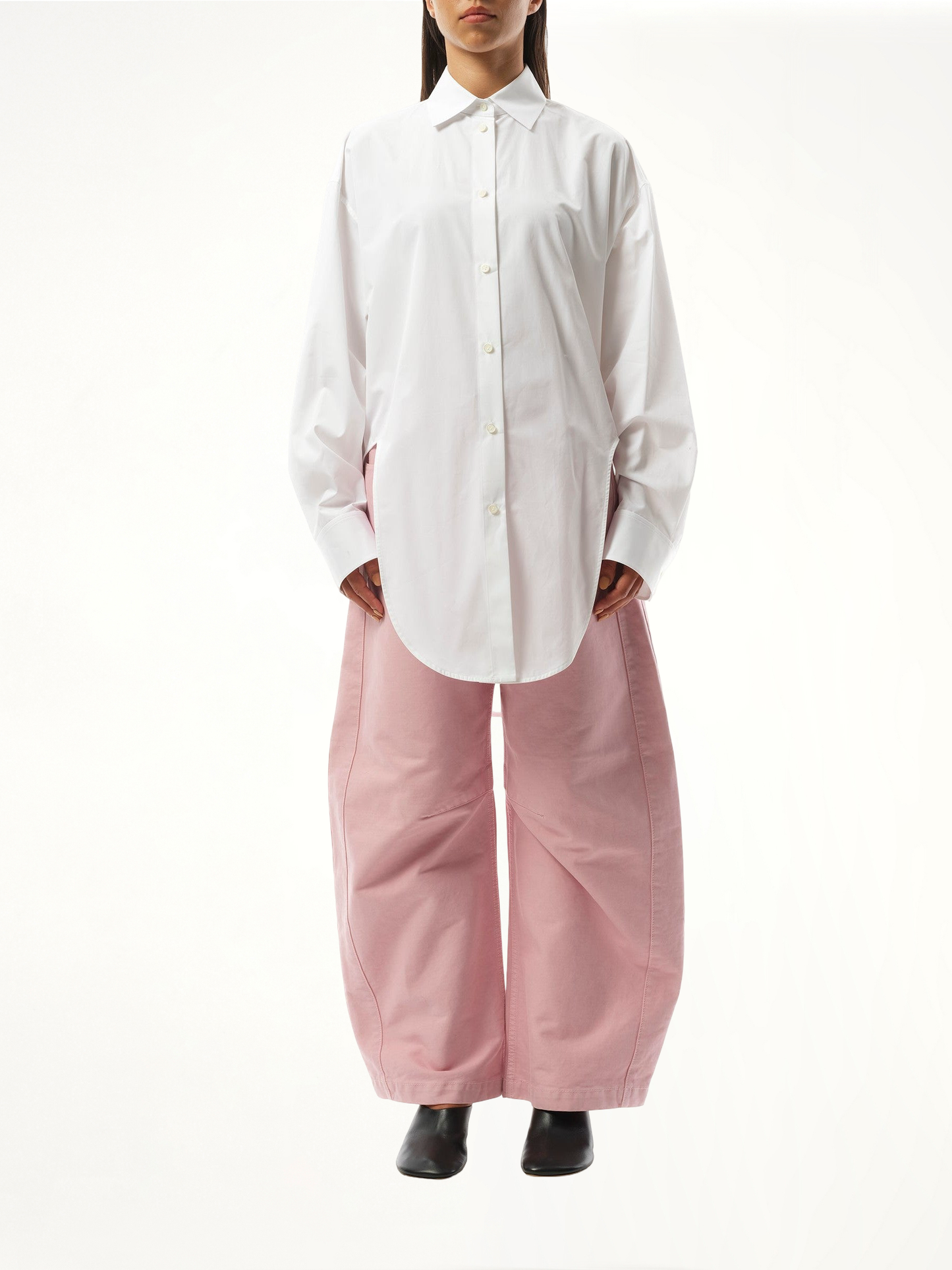 Cut-out Shirt in White