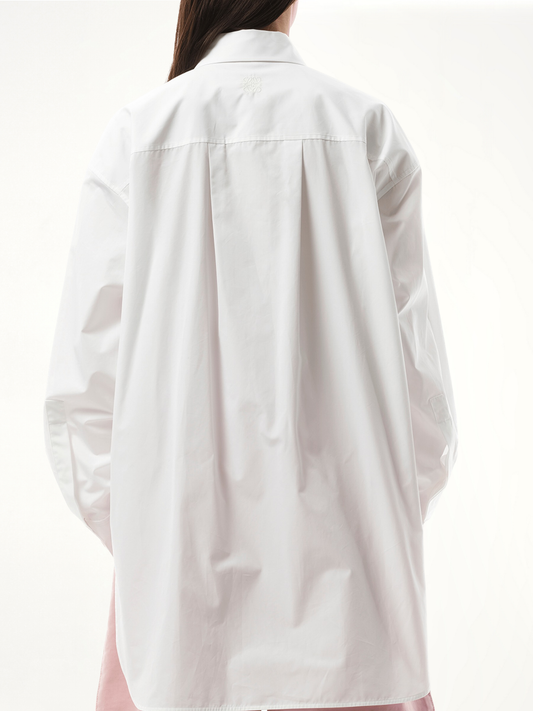 Cut-out Shirt in White