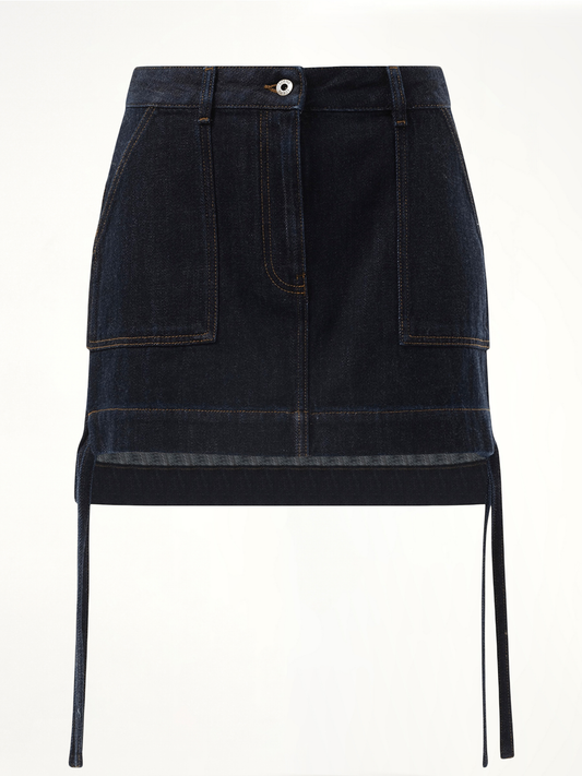 Workwear Skirt in Indigo Blue