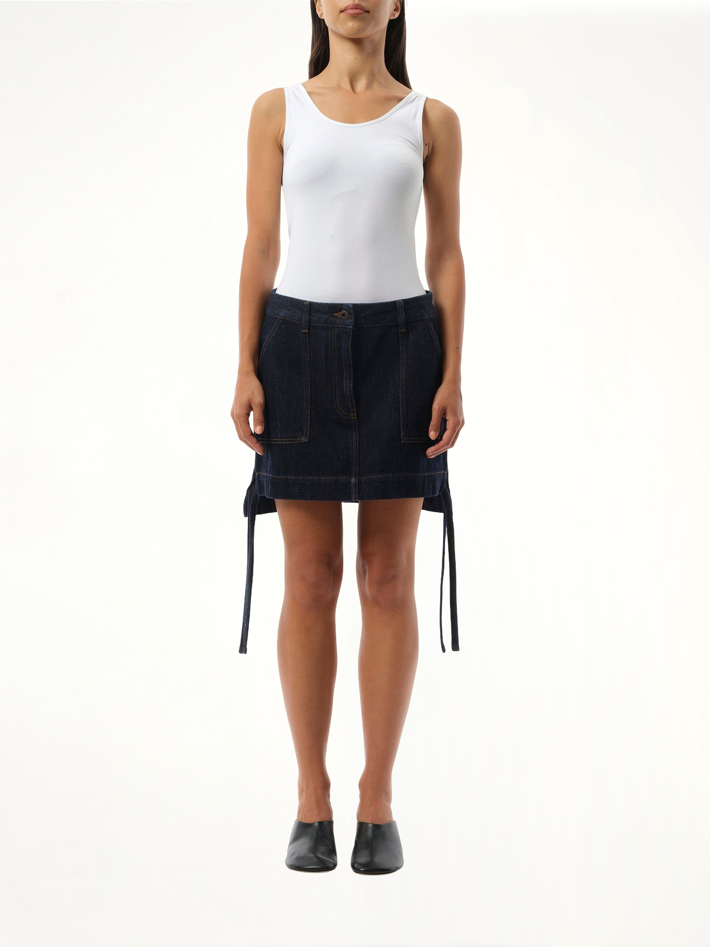 Workwear Skirt in Indigo Blue