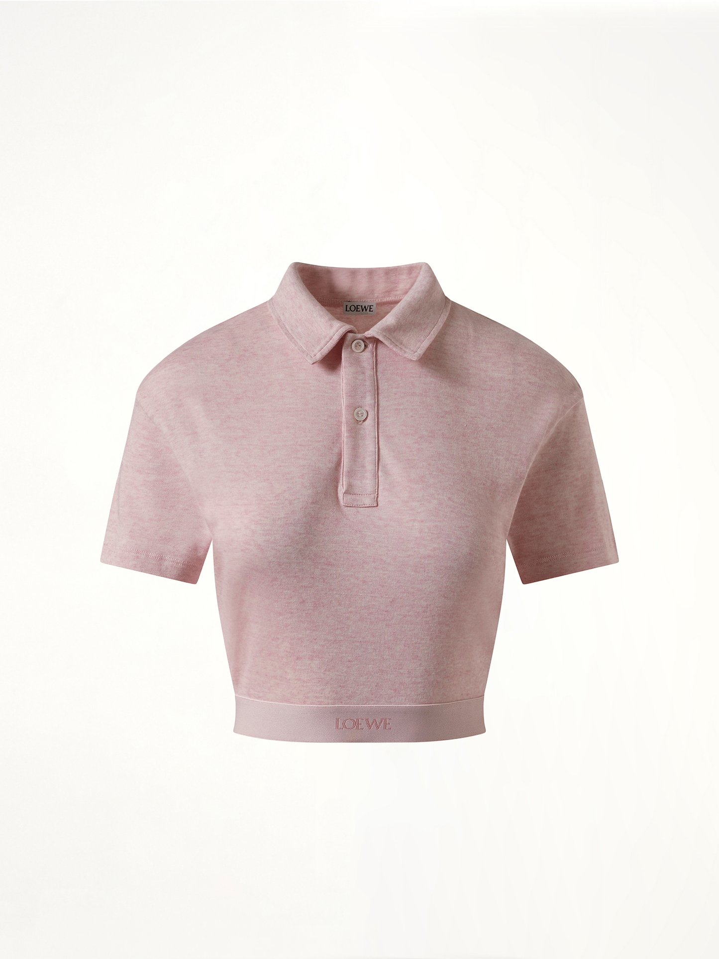 Cropped Polo in Pink