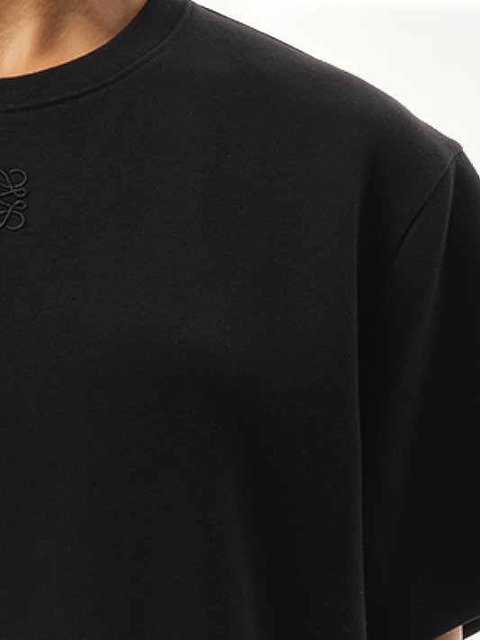 Draped T-Shirt in Black