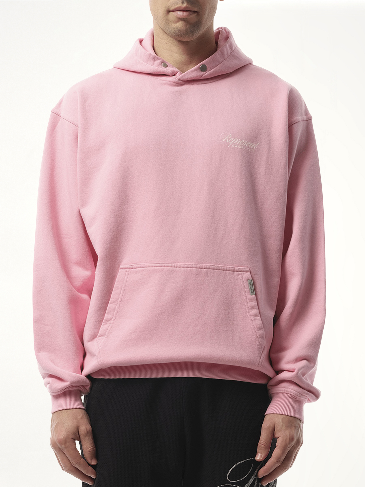 Represent Owners Club Script Hoodie in Pink