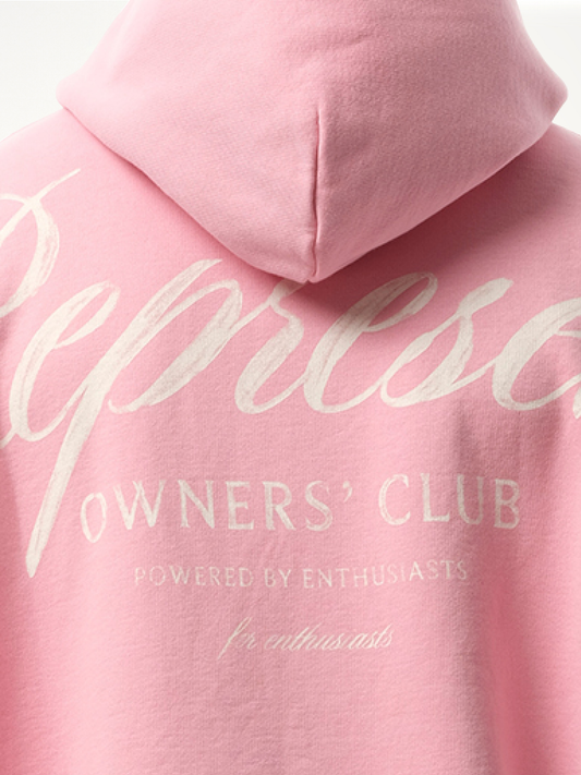 Represent Owners Club Script Hoodie in Pink