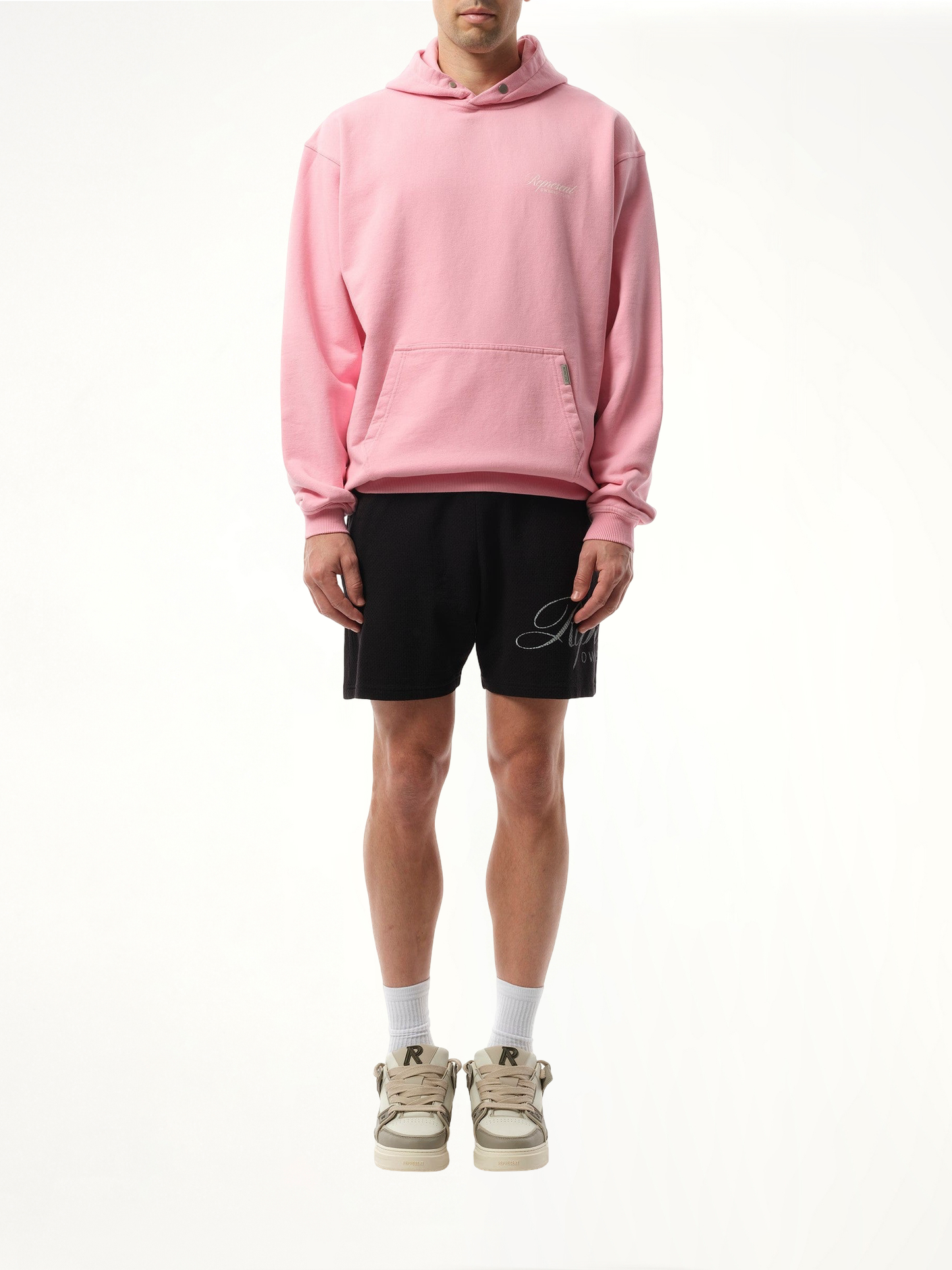 Represent Owners Club Script Hoodie in Pink