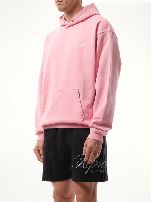 Represent Owners Club Script Hoodie in Pink