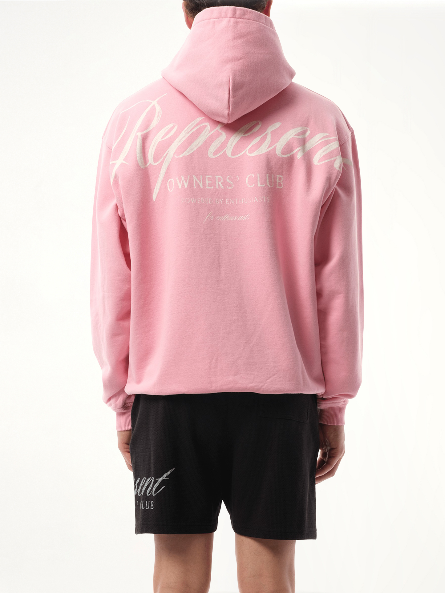 Represent Owners Club Script Hoodie in Pink