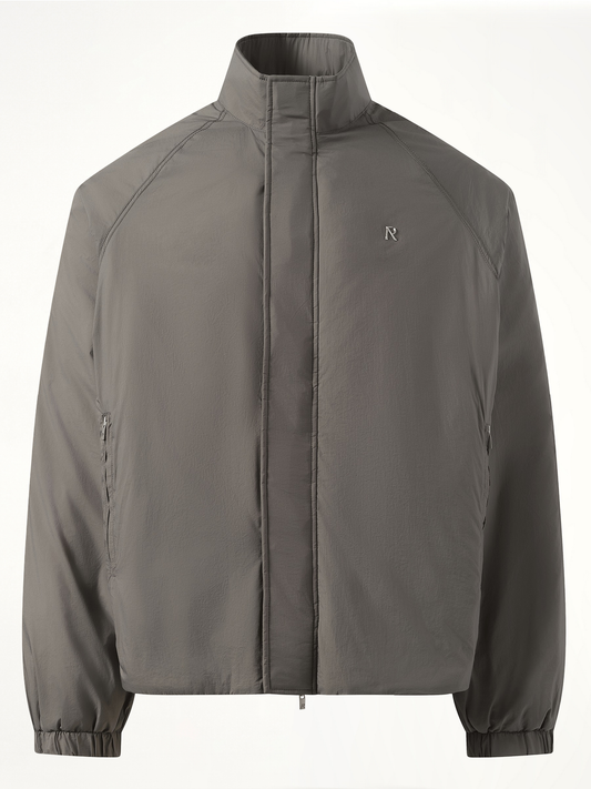 Funnel Neck Jacket in Stone