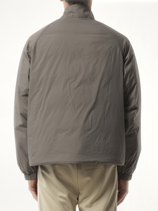 Funnel Neck Jacket in Stone