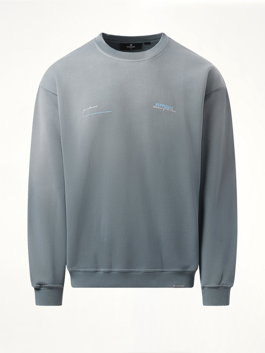 Patrons of The Club Sweatshirt in Washed Grey